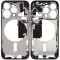 Mid-Frame Housing W/ Small Parts For iPhone 15 Pro (US Version) (Used OEM Pull: Grade A) (Black Titanium)