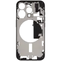 Mid-Frame Housing W/ Small Parts For iPhone 15 Pro (US Version) (Used OEM Pull: Grade A) (Black Titanium)