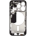 Mid-Frame Housing W/ Small Parts For iPhone 15 Pro (US Version) (Used OEM Pull: Grade A) (Black Titanium)