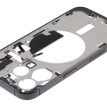 Mid-Frame Housing W/ Small Parts For iPhone 15 Pro (US Version) (Used OEM Pull: Grade A) (Black Titanium)