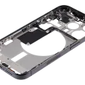 Mid-Frame Housing W/ Small Parts For iPhone 15 Pro (US Version) (Used OEM Pull: Grade A) (Black Titanium)