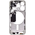 Mid-Frame Housing W/ Small Parts For iPhone 15 Pro (US Version) (Used OEM Pull: Grade A) (White Titanium)