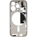 Mid-Frame Housing W/ Small Parts For iPhone 15 Pro (US Version) (Used OEM Pull: Grade A) (Natural Titanium)
