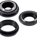 Back Camera Lens With Bracket & Bezel For iPhone 15 Pro (3 Piece Set) (Premium) (Black Titanium)
