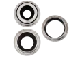 Back Camera Lens With Bracket & Bezel For iPhone 15 Pro (3 Piece Set) (Premium) (White Titanium)