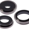 Back Camera Lens With Bracket & Bezel For iPhone 15 Pro (3 Piece Set) (Premium) (Natural Titanium)