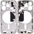 Mid-Frame Housing W/ Small Parts For iPhone 15 Pro (US Version) (Used OEM Pull: Grade B) (White Titanium)