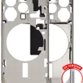 Mid-Frame Housing W/ Small Parts For iPhone 15 Pro (US Version) (Used OEM Pull: Grade B) (Natural Titanium)