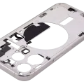 Mid-Frame Housing W/ Small Parts For iPhone 15 Pro (US Version) (Used OEM Pull: Grade C) (White Titanium)