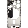 Mid-Frame Housing W/ Small Parts For iPhone 15 Pro (US Version) (Used OEM Pull: Grade C) (Natural Titanium)
