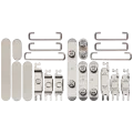 Hard Buttons (Power / Volume / Switch) For iPhone 15 Pro / 15 Pro Max (White Titanium)