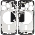 Mid-Frame Housing W/ Small Parts For iPhone 15 Pro (EU / Global Version) (Used OEM Pull: Grade A) (Black Titanium)