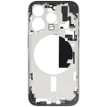 Mid-Frame Housing W/ Small Parts For iPhone 15 Pro (EU / Global Version) (Used OEM Pull: Grade A) (Black Titanium)