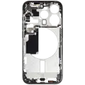 Mid-Frame Housing W/ Small Parts For iPhone 15 Pro (EU / Global Version) (Used OEM Pull: Grade A) (Black Titanium)