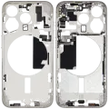 Mid-Frame Housing W/ Small Parts For iPhone 15 Pro (EU / Global Version) (Used OEM Pull: Grade A) (White Titanium)