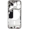 Mid-Frame Housing W/ Small Parts For iPhone 15 Pro (EU / Global Version) (Used OEM Pull: Grade A) (White Titanium)
