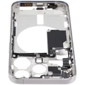 Mid-Frame Housing W/ Small Parts For iPhone 15 Pro (EU / Global Version) (Used OEM Pull: Grade A) (White Titanium)