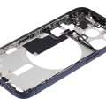 Mid-Frame Housing W/ Small Parts For iPhone 15 Pro (EU / Global Version) (Used OEM Pull: Grade A) (Blue Titanium)
