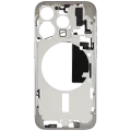 Mid-Frame Housing W/ Small Parts For iPhone 15 Pro (EU / Global Version) (Used OEM Pull: Grade A) (Natural Titanium)