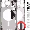 Mid-Frame Housing W/ Small Parts For iPhone 15 Pro Max (EU / Global Version) (Used OEM Pull: Grade A) (Black Titanium)
