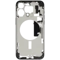 Mid-Frame Housing W/ Small Parts For iPhone 15 Pro Max (EU / Global Version) (Used OEM Pull: Grade A) (Black Titanium)