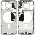 Mid-Frame Housing W/ Small Parts For iPhone 15 Pro Max (EU / Global Version) (Used OEM Pull: Grade A) (White Titanium)
