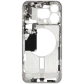 Mid-Frame Housing W/ Small Parts For iPhone 15 Pro Max (EU / Global Version) (Used OEM Pull: Grade A) (White Titanium)