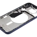 Mid-Frame Housing W/ Small Parts For iPhone 15 Pro Max (EU / Global Version) (Used OEM Pull: Grade A) (Blue Titanium)