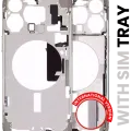 Mid-Frame Housing W/ Small Parts For iPhone 15 Pro Max (EU / Global Version) (Used OEM Pull: Grade A) (Natural Titanium)