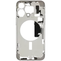 Mid-Frame Housing W/ Small Parts For iPhone 15 Pro Max (EU / Global Version) (Used OEM Pull: Grade A) (Natural Titanium)