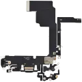 Charging Port Flex Cable For iPhone 15 Pro (Aftermarket Plus) (Black Titanium)