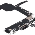 Charging Port Flex Cable For iPhone 15 Pro (Aftermarket Plus) (Black Titanium)