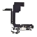 Charging Port Flex Cable For iPhone 15 Pro (Aftermarket Plus) (White Titanium)