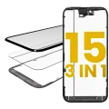 OCA Master 3-in-1 (Glass With OCA Pre-Installed + Frame) For iPhone 15