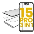 OCA Master 3-in-1 (скло з OCA встановленим + рамка) для iPhone 15 Pro