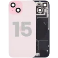 Заднє скло з магнітом MagSafe, NFC і шлейфом спалаху для iPhone 15 (Used OEM Pull: Grade A) (рожевий)