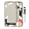 Mid-Frame Housing W/ Small Parts For iPhone 15 (US Version) (Used OEM Pull: Grade A) (Yellow)