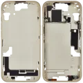 Mid-Frame Housing W/ Small Parts For iPhone 15 (US Version) (Used OEM Pull: Grade A) (Yellow)