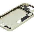 Mid-Frame Housing W/ Small Parts For iPhone 15 (US Version) (Used OEM Pull: Grade A) (Yellow)