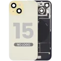 Back Glass w/ MagSafe Magnet & NFC & Flashlight Flex For iPhone 15 (No Logo) (Aftermarket) (Yellow)