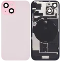 Back Glass w/ MagSafe Magnet & NFC & Flashlight Flex For iPhone 15 (No Logo) (Aftermarket) (Pink)