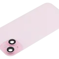 Back Glass w/ MagSafe Magnet & NFC & Flashlight Flex For iPhone 15 (No Logo) (Aftermarket) (Pink)