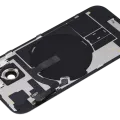 Back Glass w/ MagSafe Magnet & NFC & Flashlight Flex For iPhone 15 (No Logo) (Aftermarket) (Blue)