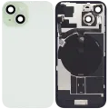 Back Glass w/ MagSafe Magnet & NFC & Flashlight Flex For iPhone 15 (No Logo) (Aftermarket) (Green)