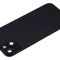 Back Glass w/ MagSafe Magnet & NFC & Flashlight Flex For iPhone 15 Plus (No Logo) (Aftermarket) (Black)