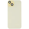 Back Glass w/ MagSafe Magnet & NFC & Flashlight Flex For iPhone 15 Plus (No Logo) (Aftermarket) (Yellow)