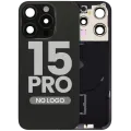 Back Glass w/ MagSafe Magnet & NFC & Flashlight Flex For iPhone 15 Pro (No Logo) (Aftermarket) (Black Titanium)