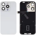 Back Glass w/ MagSafe Magnet & NFC & Flashlight Flex For iPhone 15 Pro (No Logo) (Aftermarket) (White Titanium)