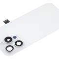 Back Glass w/ MagSafe Magnet & NFC & Flashlight Flex For iPhone 15 Pro (No Logo) (Aftermarket) (White Titanium)