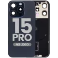 Back Glass w/ MagSafe Magnet & NFC & Flashlight Flex For iPhone 15 Pro (No Logo) (Aftermarket) (Blue Titanium)